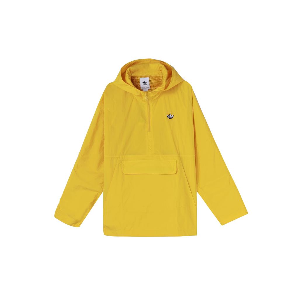 Adidas Originals Trefoil Small Logo Windbreaker Jacket Men Jackets Yellow DU7857