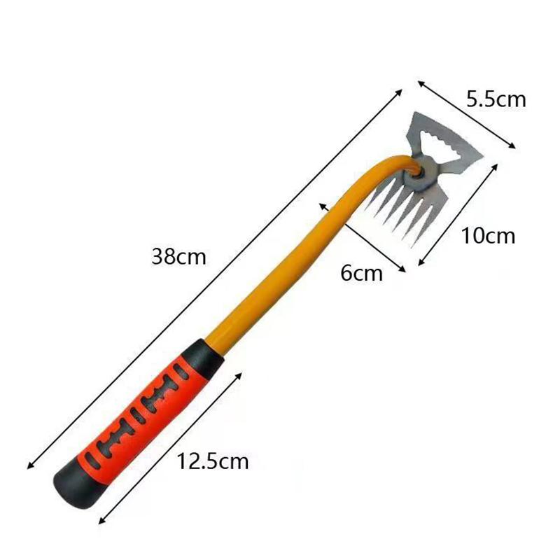 Weeding Artifact Tool Manganese Steel Uprooting Weeder With Handle For Garden Grass Removal