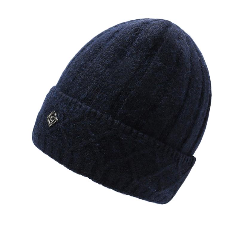 Wool Hat Men's Outdoor Hat Warm Hat British Style Knitted Hat