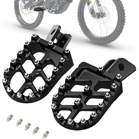 

Dirt Bike Foot Pegs,Motorcycle Footpegs Wider Foot Pegs Rest Pedal CNC for KLX 110 KLX110 2002-2024 KLX110L 2010-2024 KX60 1998-2003 Black чёрный