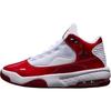 Max Aura 2 Leren Vetersluiting Casual Antislip Duurzaam Middelhoge Kids Basketbalschoenen Kids sneaker Wit Rood DC1767-100