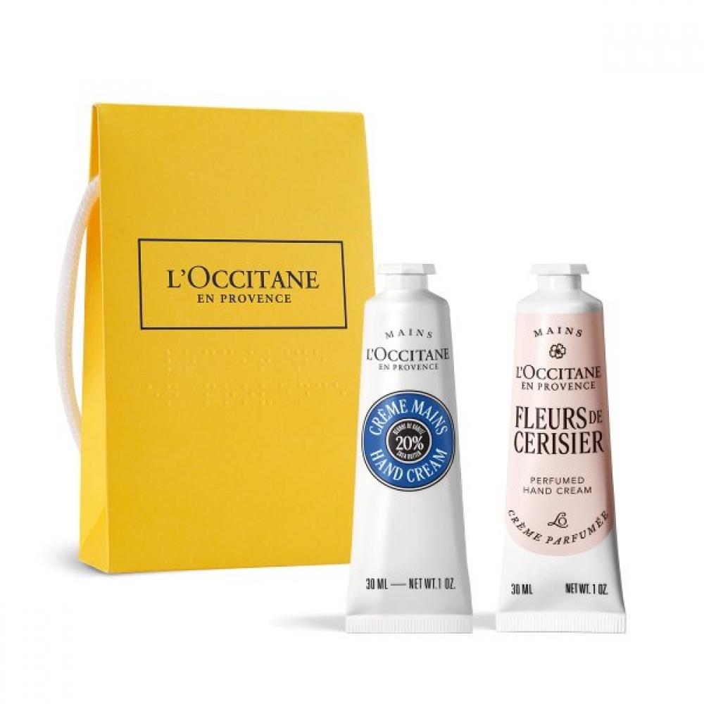 L Occitane Hand Cream Duo  Shear   Cherry Single option