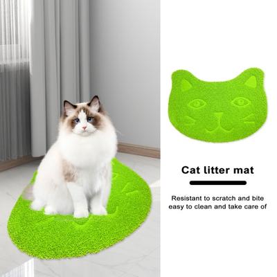 Cat Litter Mat Non-slip Waterproof Pet Food Mat Soft Eco-friendly Silicone Feeding Pad for Dogs Cats
