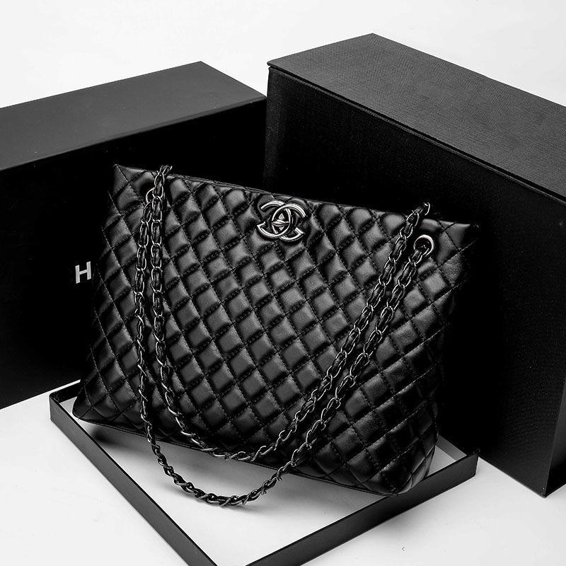 Kosočtvercová taška velkokapacitní dámská taška nová trendy řetízková taška přes rameno všestranná messenger tote taška