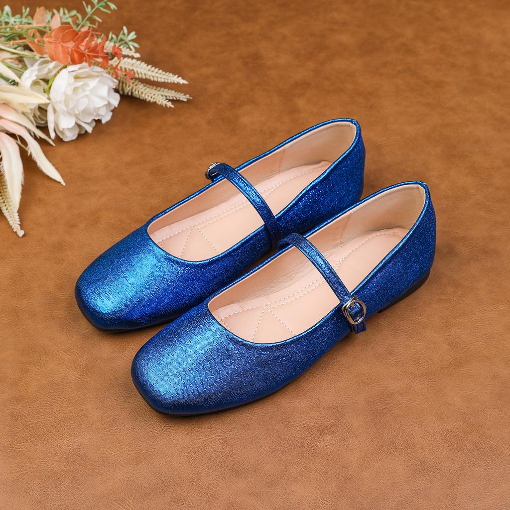 Fashion Flat Shoes for Women Spring and Summer 2025 New Solid Mary Jane Women's French Shallow Plus Size Women's Shoes Loafers Women
