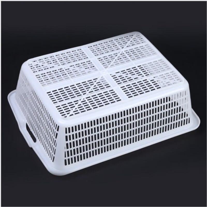 JingJingRS Großer rechteckiger Aufbewahrungskorb aus Kunststoff