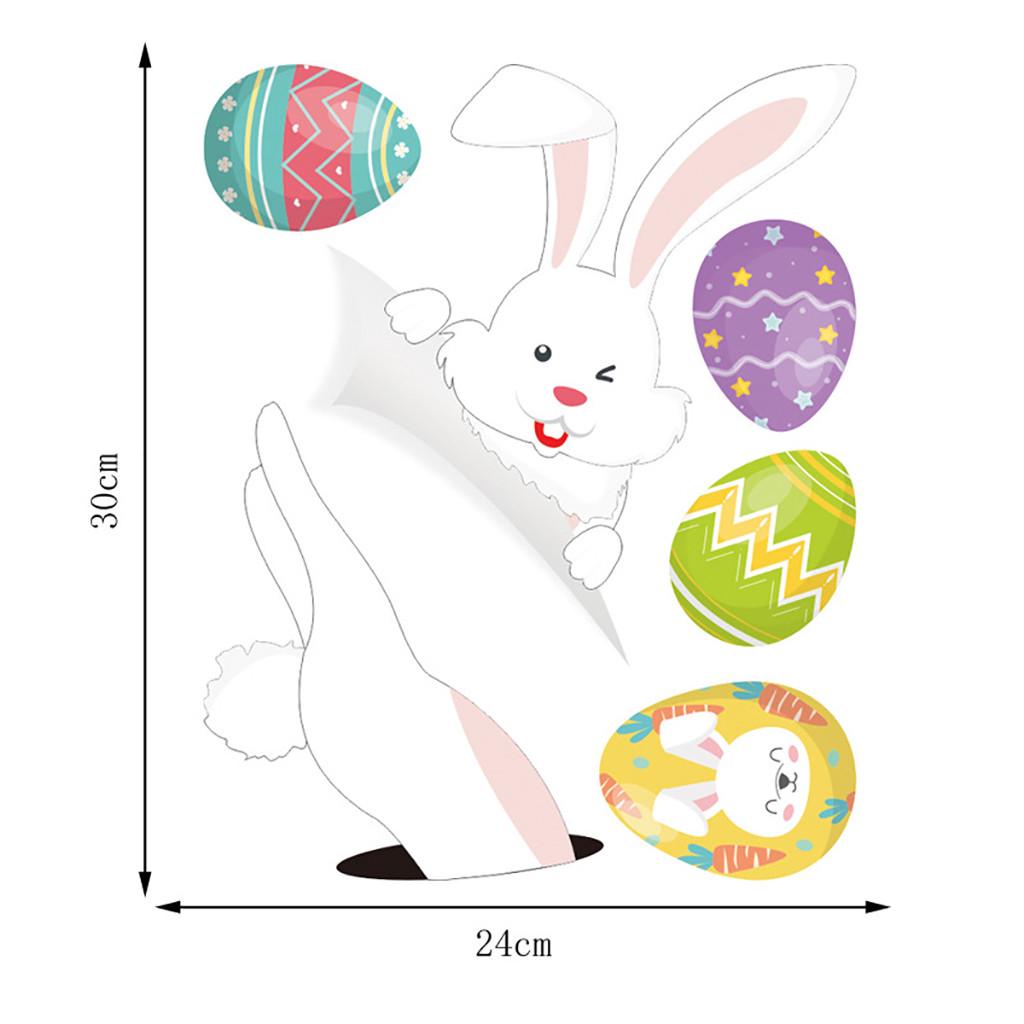 Easter Stickers Refrigerator Stickers PVC  Decorative  Wall Stickers