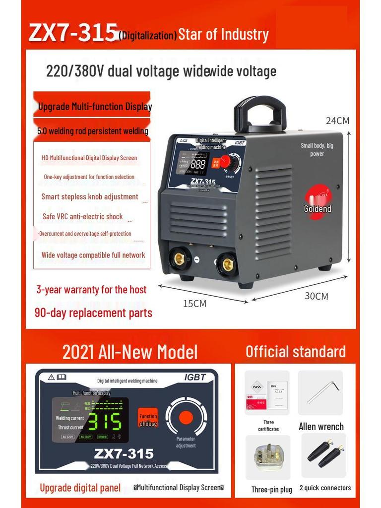 Gold Dual Voltage Mini Portable Welder for Home and Industrial Use