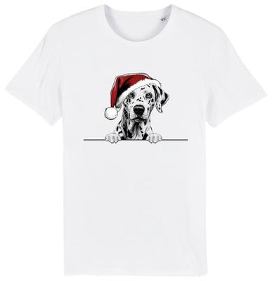 DALMATINER Weihnachts-Hunde-T-Shirt Herren Damen Kinder Hunde Geschenk Kleidung Ihn Sie T-Shirt
