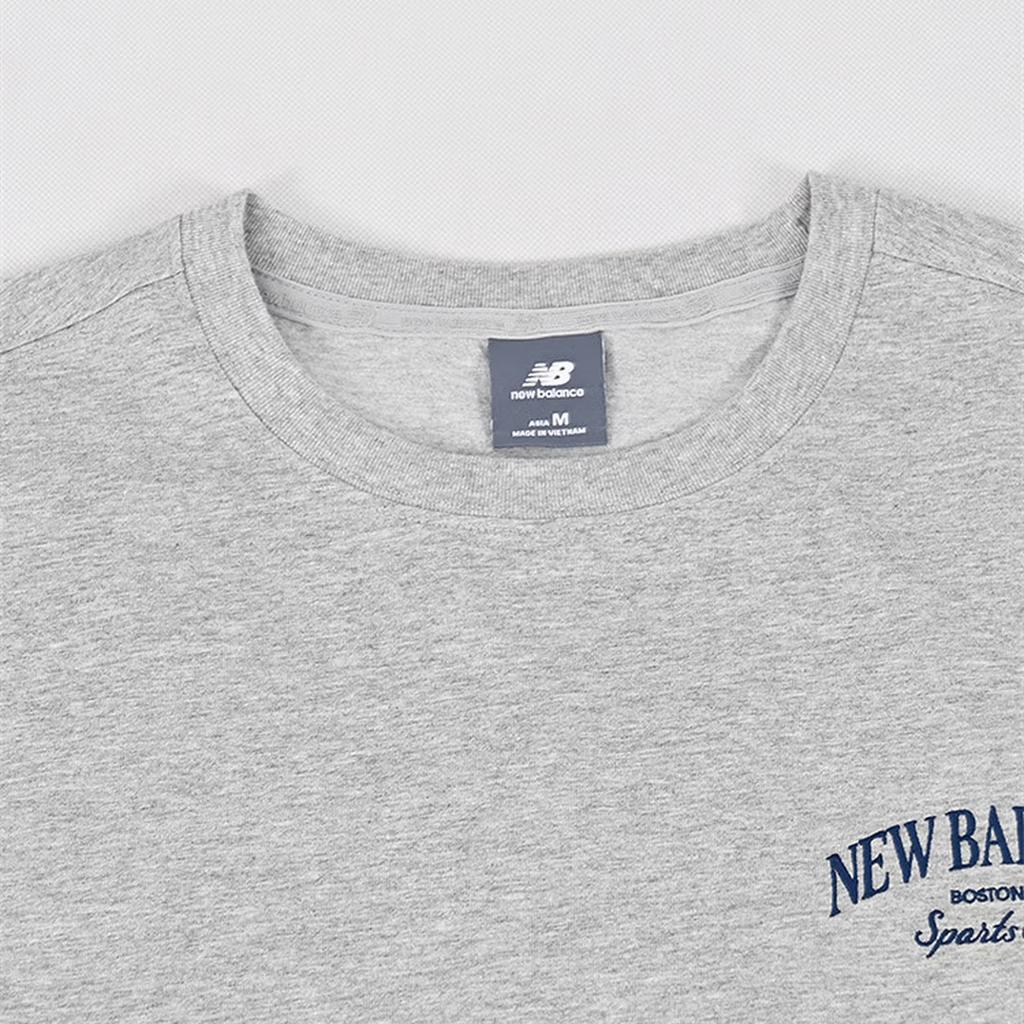 New Balance T Shirts Men's MGR Light Gray Crew Neck Moderate NEF31271-MGR