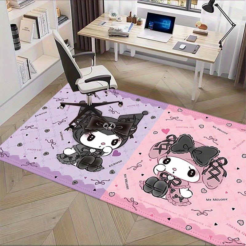 Sanrio Kuromi, My Melody, SanrioSoft Thick Printed Carpet, Non-Slip Entryway Mat for Bathroom, Living Room, Bedroom, Laundry Room - Machine