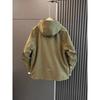 Men's Cotton-Padded Windbreaker: Hooded, Solid Color, Casual Loose-Fit Jacket for Autumn/Winter