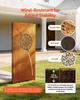 Metalen Privacy Scherm, 61 x 160 cm Vrijstaand Modern Privacyhek, Tuin Afscheidingspaneel met Verlengde Grondpennen & Stalen Plaat, Vrijstaand