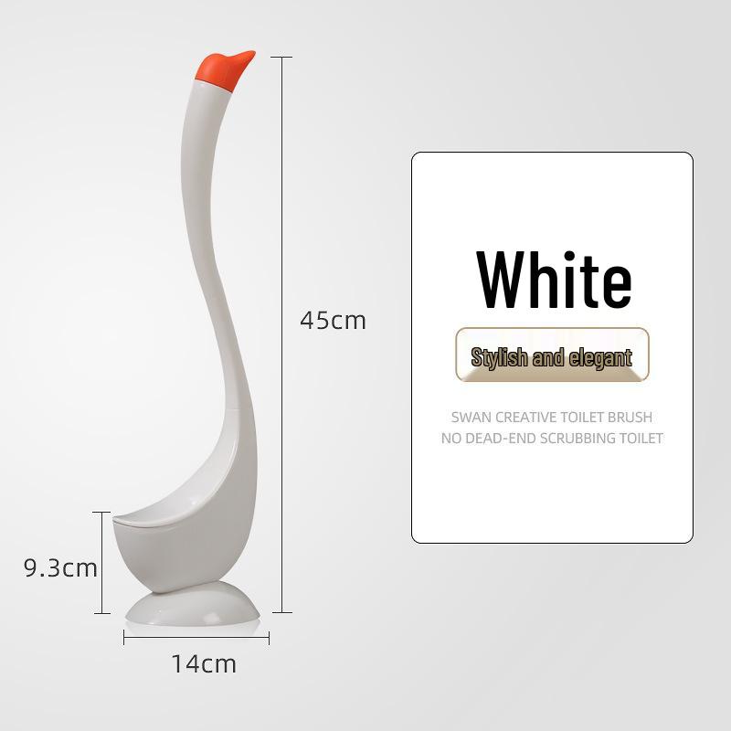 

Набор вертикальных туалетных щеток с подставкой в виде лебедя: Практичный пластиковый аксессуар для ванной
