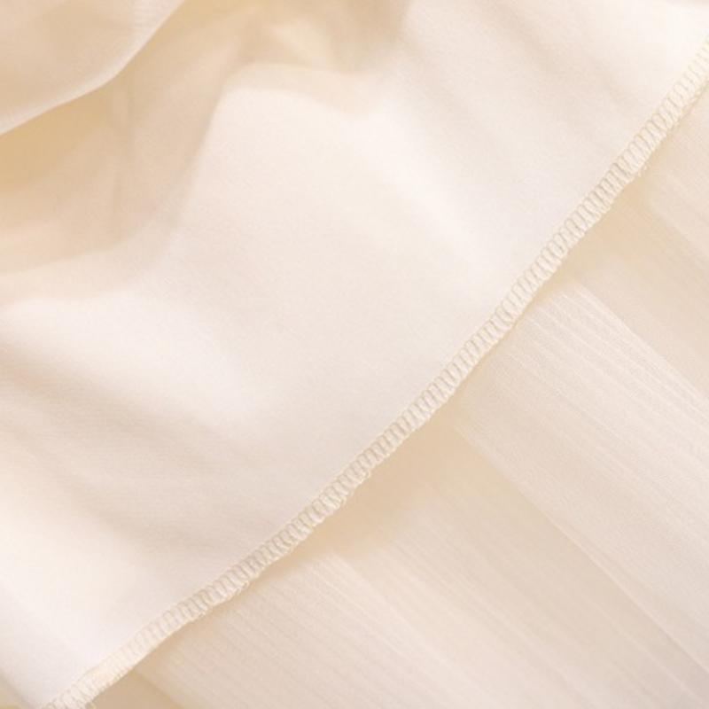 Spitze Halbkörperrock Mesh Garn Big Swing Langer Rock Damen Sweet Cake Faltenrock Sub