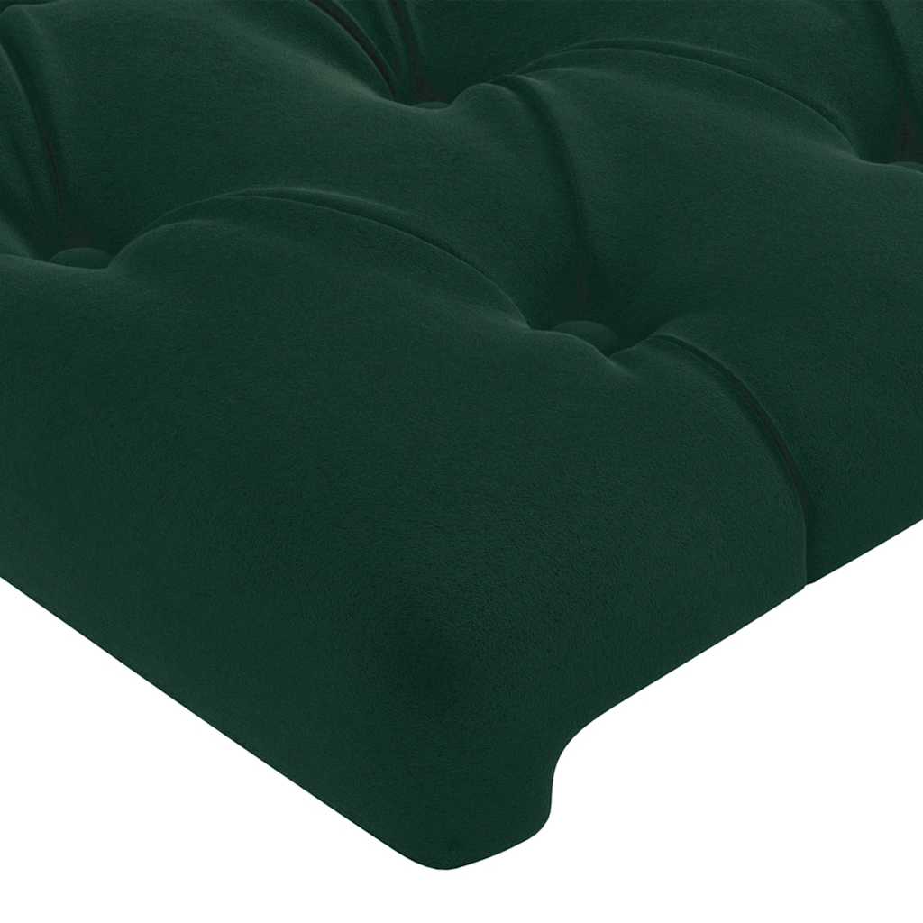 Bed Frame without Mattress Dark Green 200x200 cm Velvet