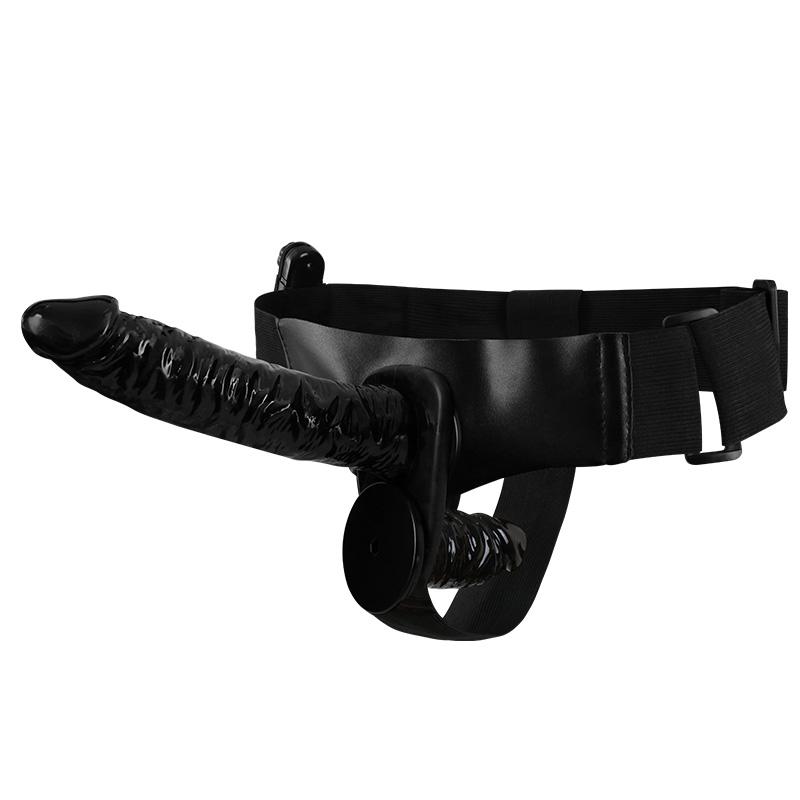 Wearable Strap On Dildo for Women, Adjustable Harness Vibrating Sex Toy, TPE Realistic Set for Lesbian Couple Play