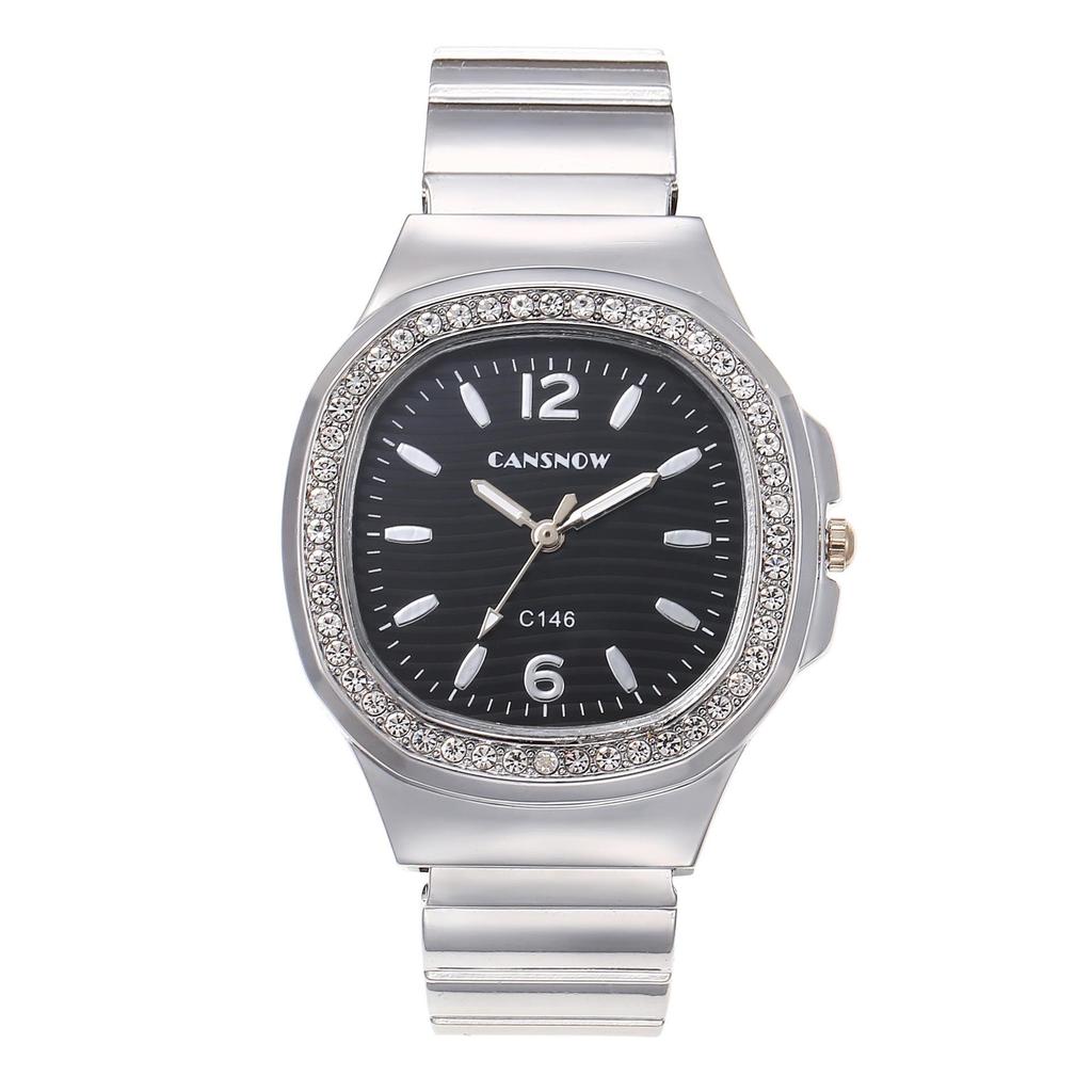 Luxury Ladies Digital Diamond Studded Quartz Bracelet Watch Fashion New Gold Stainless Steel Strap Women's Dress Clock Watches