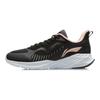 Li Ning Casual Cushioning Reflective Abrasion Resistant Slip Resistant Low Top Running Shoes Women's Gray Black ARSR046-3