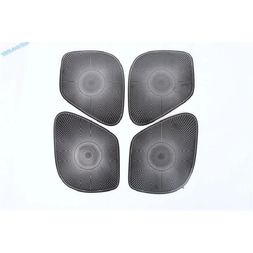 Interior Accessories Inner Door Audio Speaker Loudspeaker Frame horn Decoration Cover Trim Fit For KIA Stinger 2018  -