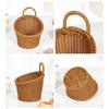 Vintage Wall Mounted Storage Basket Decorative Hanging Organizer For Home With Durable PP Plastic Construction