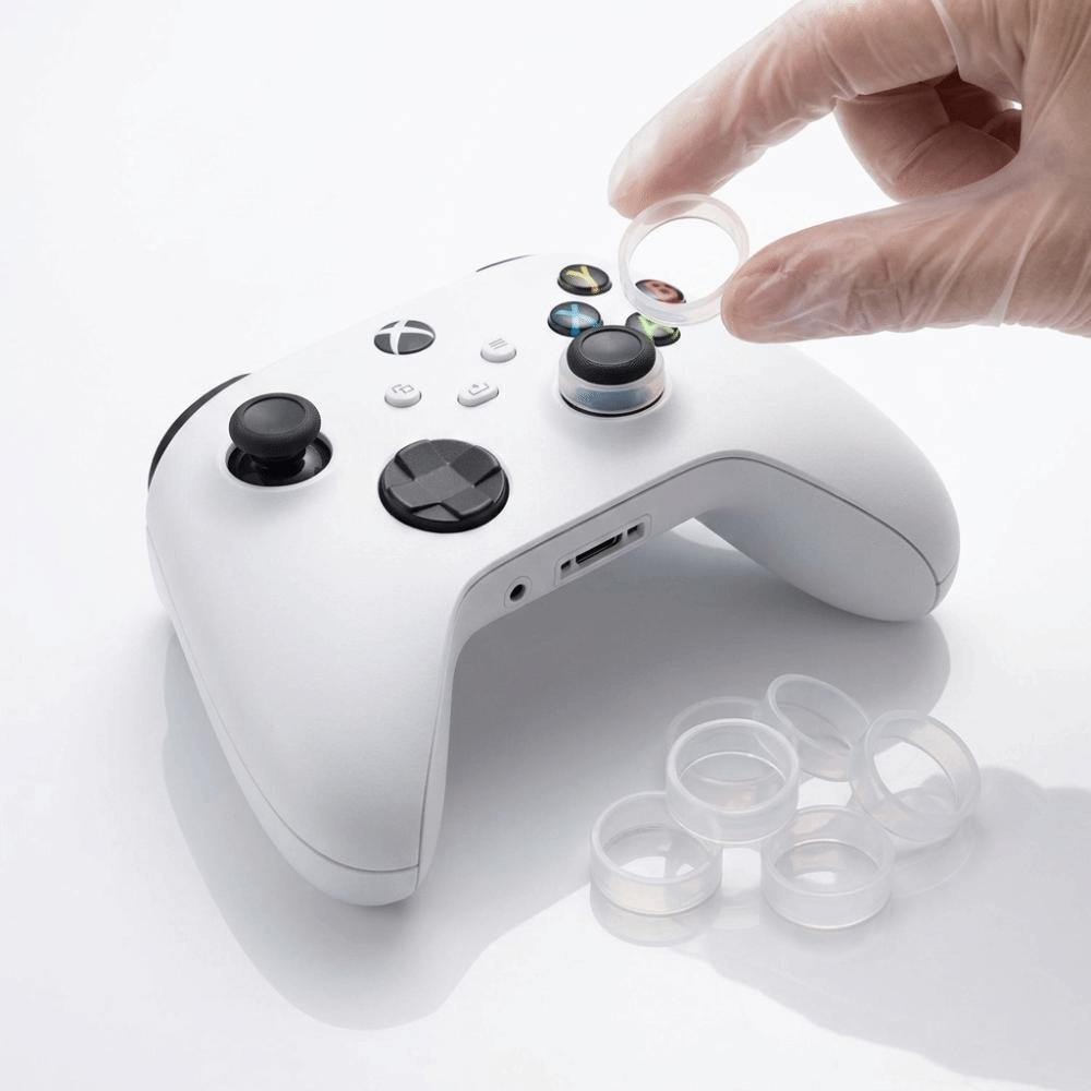 8PCS Anti Dust Joystick Protection Rings for PS5 PS4 Pro Xbox VR2 ROG Long Session Play