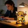 Sunflower Night Light Delicate Texture  Cow Desk Lamp Led Night Light Hand-Painted Resin Animal Ornament For Children'S