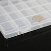 Fishing Tackle Box with Hook 24 Compartments Transparent Multifunctional Empty Storage Box Portable Lure Bait Stationery Container Jewelry Organizer