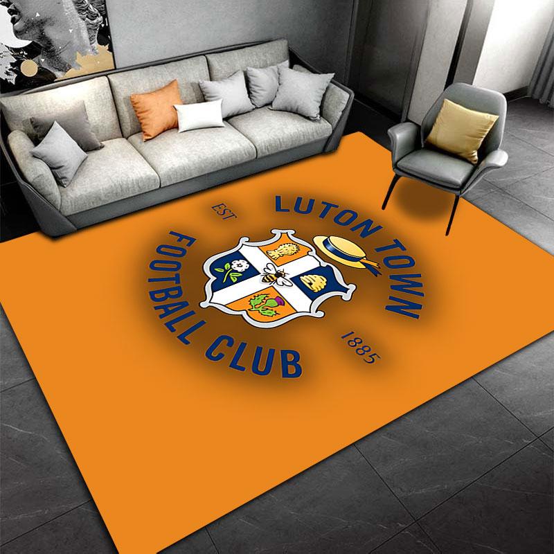 Luton Town FC Badge Carpet suitable as a non-slip mat for the living room or bedroom sofa