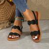 New large size 36-43 women's sandals flat comfortable casual beach sandals