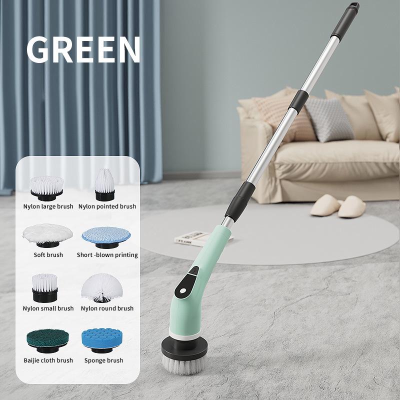 Dual-Use Electric Cleaning Brush for Kitchen & Bathroom