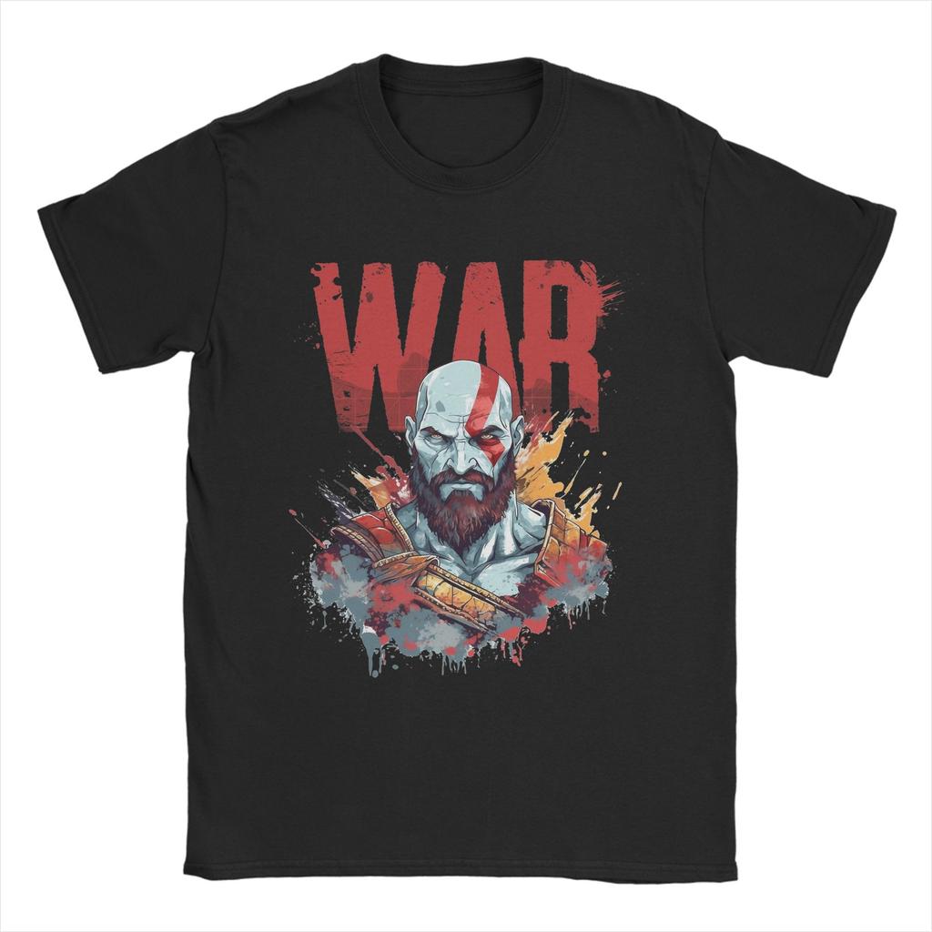 THE GOD OF WAR Unisexs T Shirt Novelty Tee Shirt Short Sleeve Round Neck TShirts Cotton New Arrival Tops