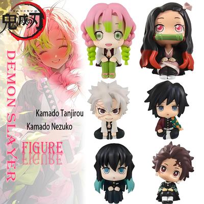 Anime Demon Slayer Kamado Tanjirou Kamado Nezuko Modèle de Personnage d'Action Jouet Série Poupée Cadeau d'Anniversaire/Noël pour Enfants Jouet