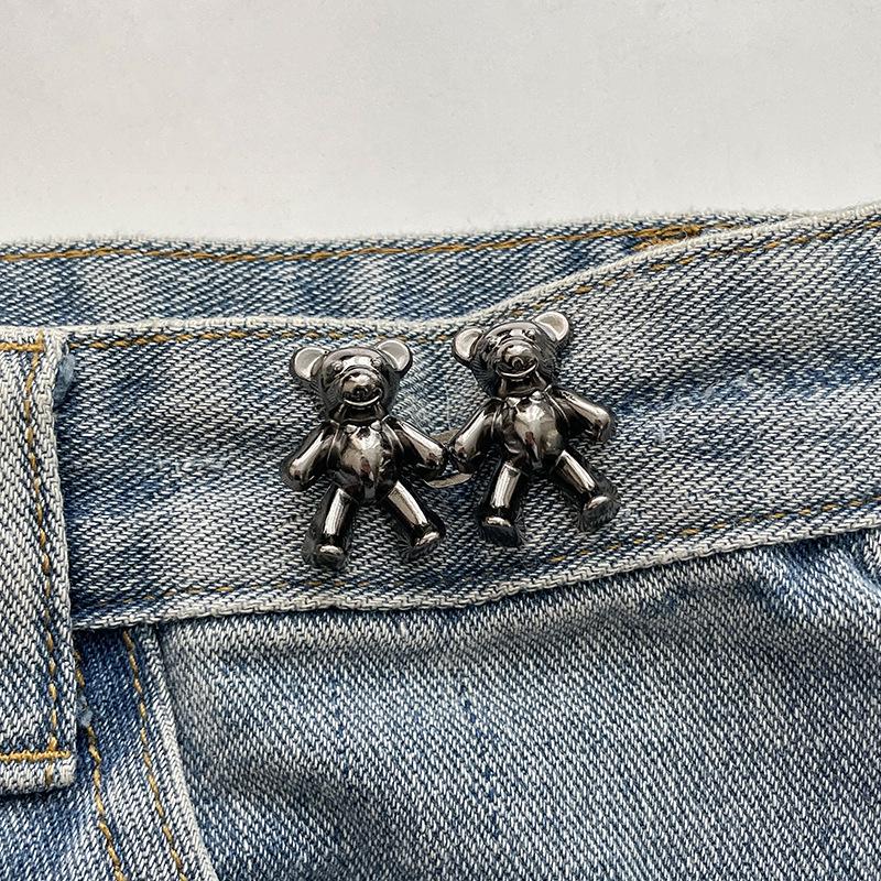 Women's Waist-Tightening Elastic Brooch Pin - Anti-Exposure Buckle for Clothes and Skirts