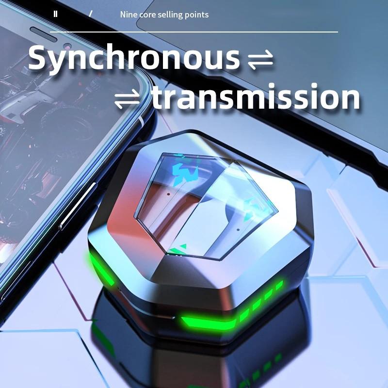 Low Delay Music Game Dual Mode Headset Wireless Earphones 9D Bluetooth 5.2 Headsets TWS Waterproof Headphones with Microphone