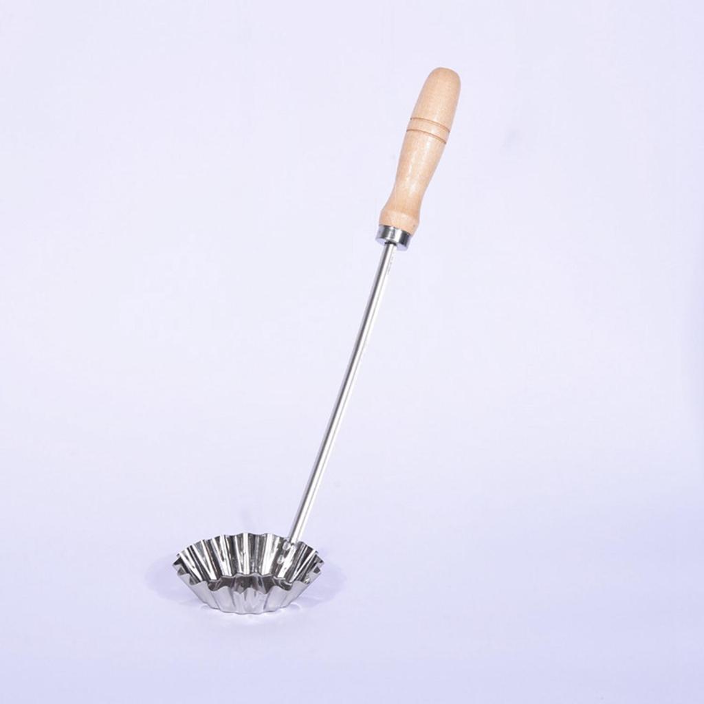 Frying Pancake Spoon Bunuelos Mold Easy to Use Round Stainless Steel Compact Size Oil Waffle