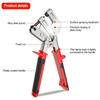 Durable Alloy Keel Clamp Flat Hole Heavy-Duty Keel Crimping Pliers Fastening Stud Crimper Gypsum Board Installation