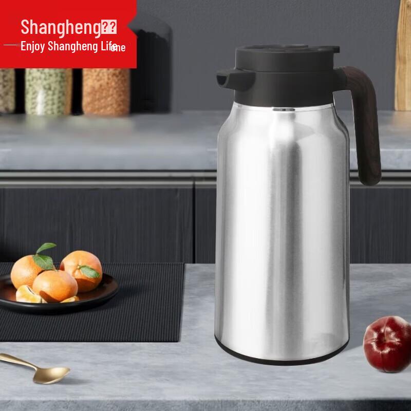 Shangheng 304 Stainless Steel Insulated Thermos with Upgraded Wood Grain Handle