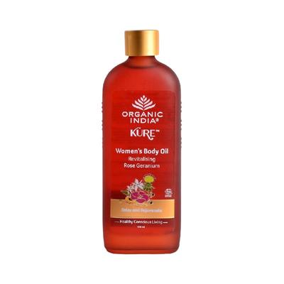 Rewitalizujący olejek z róży i geranium dla kobiet (120 ml), Rewitalizujący olejek do ciała dla kobiet Rose Geranium,