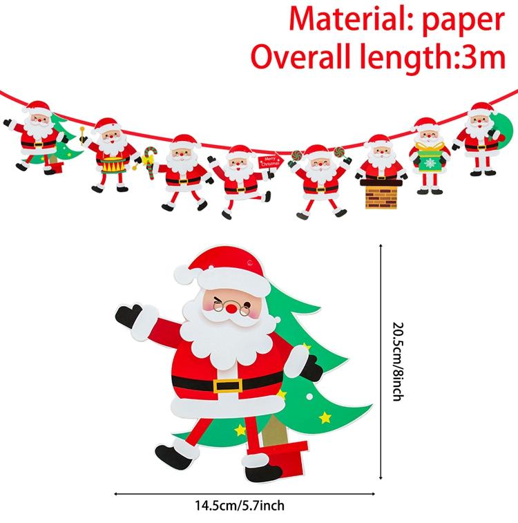 Christmas Banner 2025 Merry Christmas Decorations for Home Garland Santa Claus Navidad Natal Xmas Gift Noel Decor New Year 2025