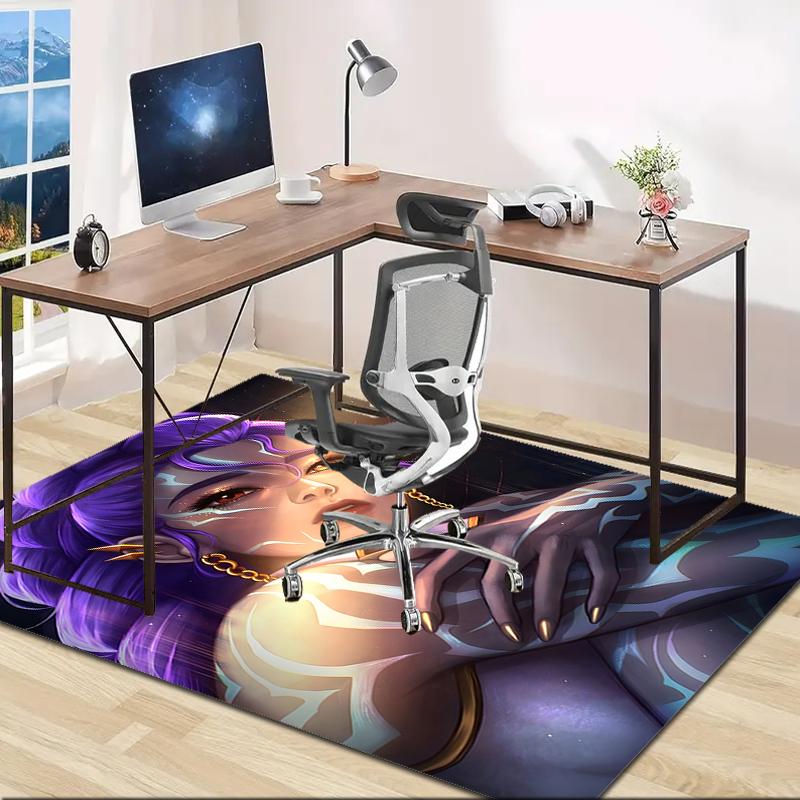 1pc KPop Demon Hunters RUMI5 Design Area Rug - Non-Slip, Soft & Cozy Floor Mat for Living Room, Bedroom, Office - Indoor/Outdoor Decorative Carpet