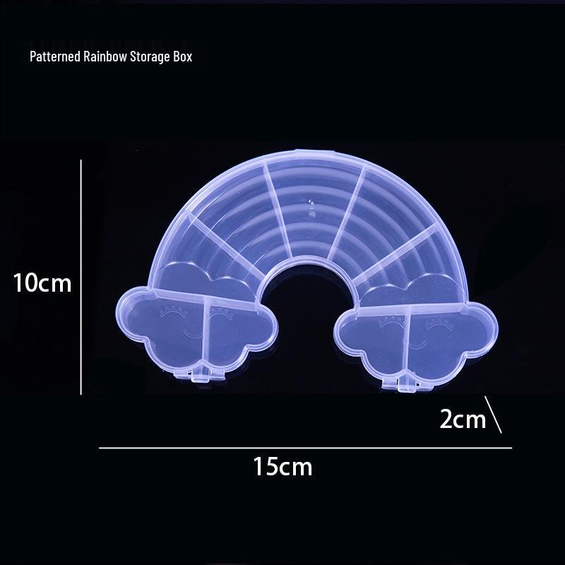 

Foldable Jewelry Storage Box with Transparent Butterfly Heart Design