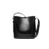 Wide Shoulder Strap, High-end Feel, Large Capacity Shoulder Bag, Women's Retro New Style, Women's Niche Genuine Leather, Women's Crossbody Bucket Bag