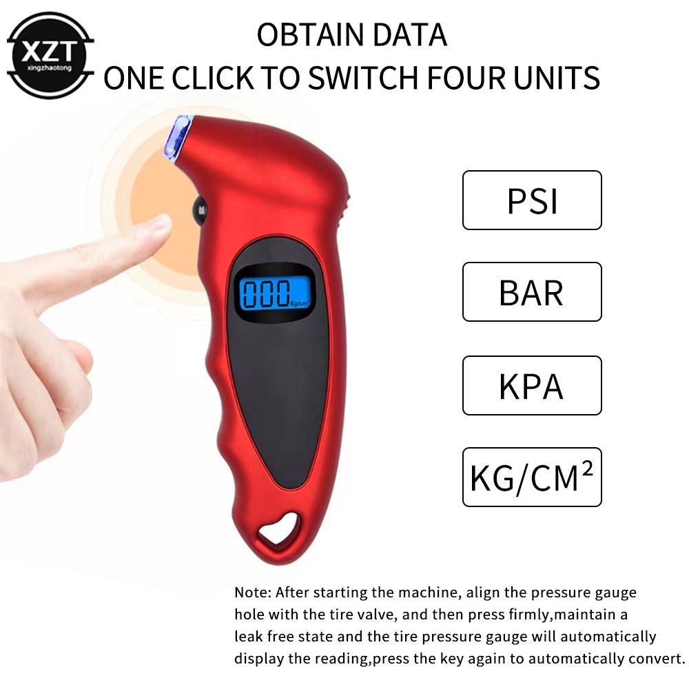 High Precision Digital Tire Pressure Gauge Electronic Tire Manometer  Motor Bike Tires