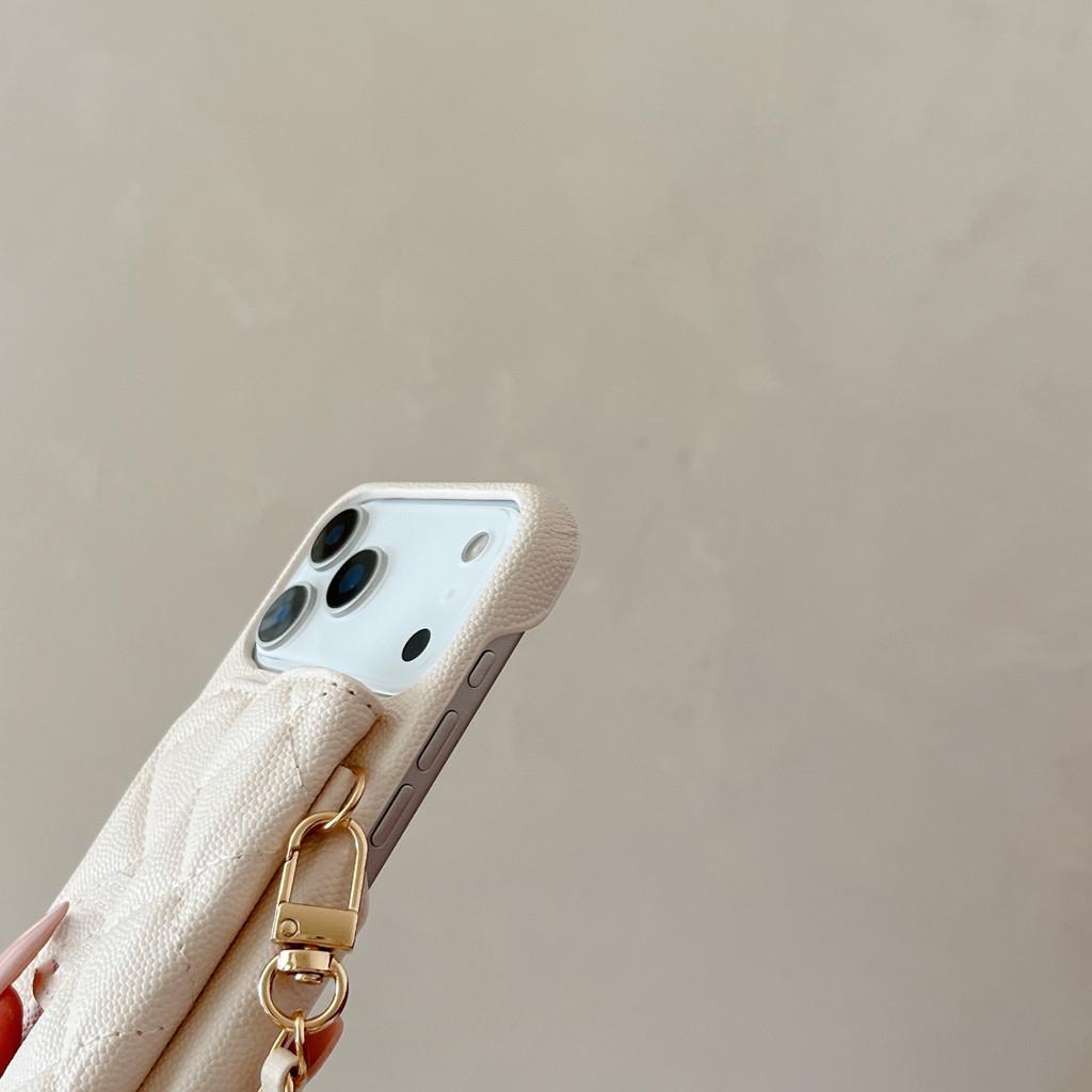 With Clogo Luxury Crossbody Phone Case for Apple IPhone 13 14 15 16 17 Pro Max Card Holder Wallet Adjustable Lanyard Shoulder Strap Leather