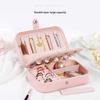 Portable Jewelry Storage Box Travel Organizer Jewelry Case Leather Storage Earrings Necklace Ring Jewelry Organizer Display