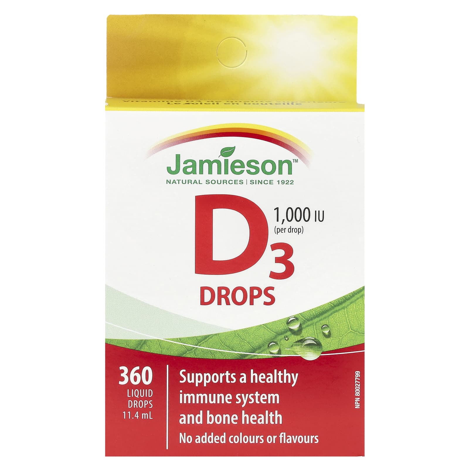 

Vitamin D3 Drops, 1,000Iu, 11.4Ml