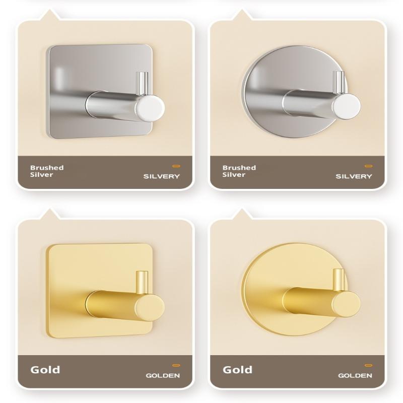 1/2 Stück Stück 304 Edelstahl Wandhaken Für Zuhause Jacken, Bademäntel, Badezimmer-Organisation Zubehör