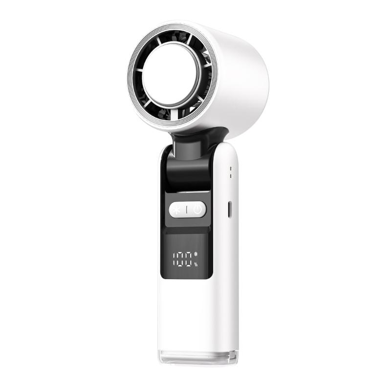 Tragbarer Handventilator Einstellbare Geschwindigkeit (1-100) Wiederaufladbarer Kühlventilator für Damen Herren Reise Camping Outdoor