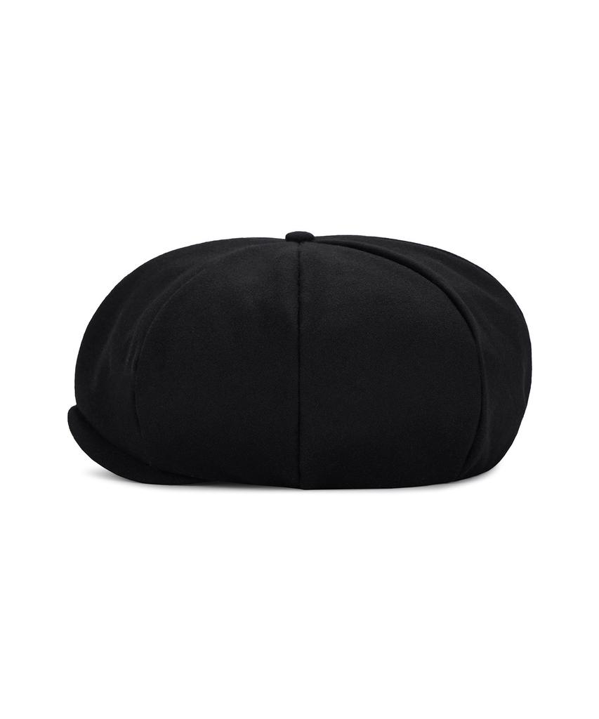 Bajal Logo Easy Fit Newsboy Cap Black